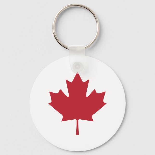 Canada Maple Leaf Keychain (Front)