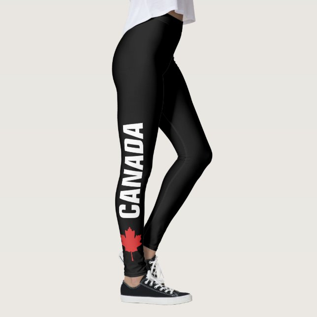 Canada Maple Leaf Leggings (Right)