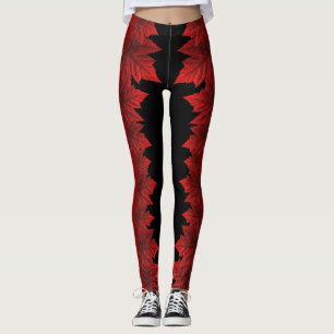 Canada Maple Leaf Leggings Autumn Leaves Leggings