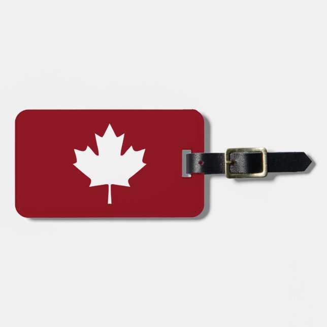 Canada Maple Leaf Luggage Tag (Front Horizontal)