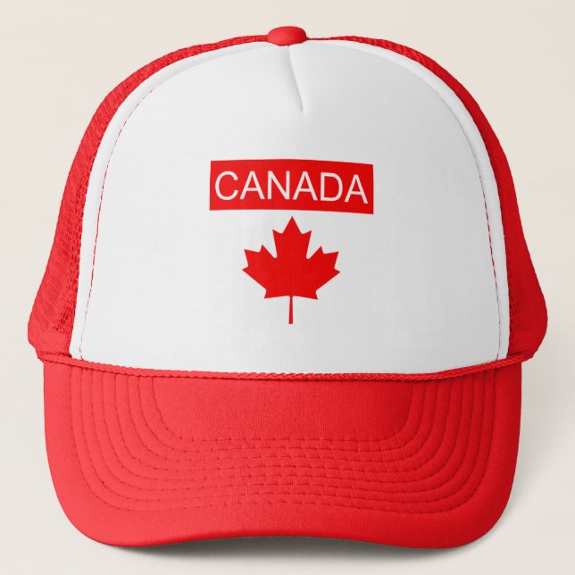 Canada Maple Leaf Men's Trucker Hat (Front)