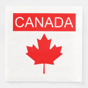 Canada Maple Leaf Napkin