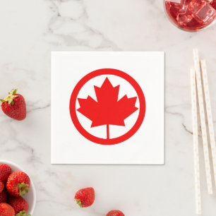 Canada Maple Leaf     Napkin
