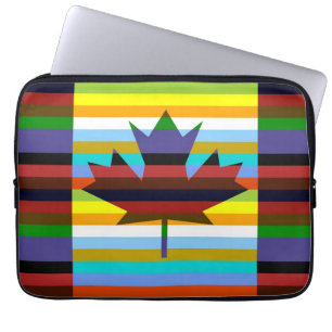 Canada Maple Leaf Pop Art Laptop Sleeve