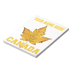 Canada Maple Leaf Souvenir Canada Varsity Notepad