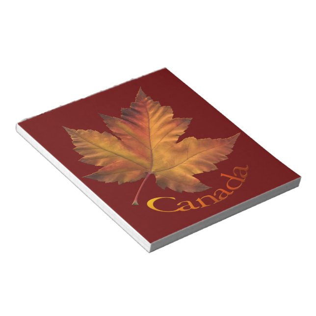 Canada Maple Leaf Souvenir Notepad Canada Gifts (Angled)