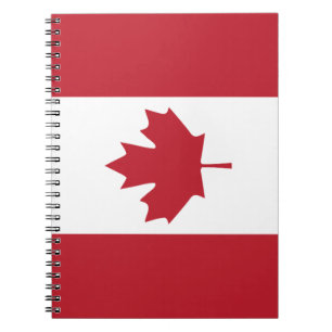 Canada Maple Leaf Spiral Notebook