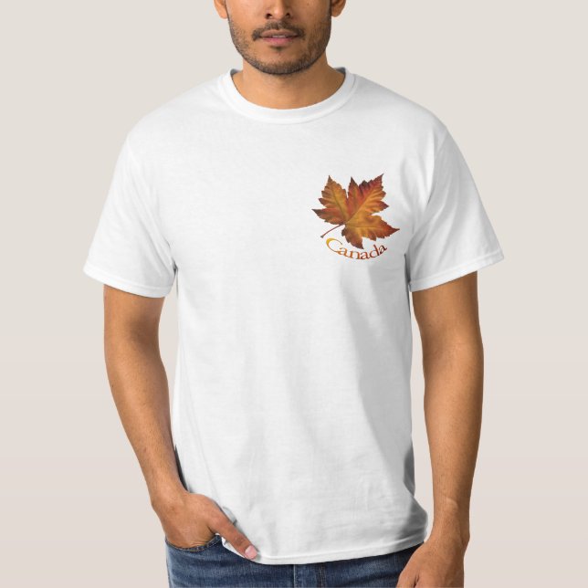 Canada Maple Leaf T-Shirt Mens' Canada Shirt (Front)