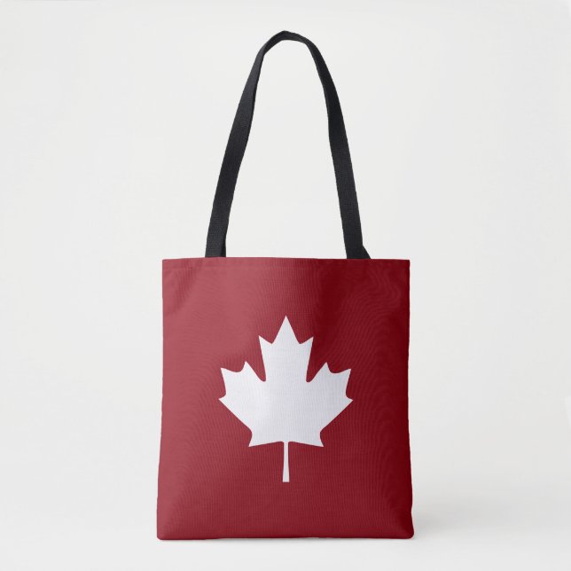 Canada Maple Leaf Tote Bag (Front)