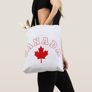 Canada maple leaf tote bag