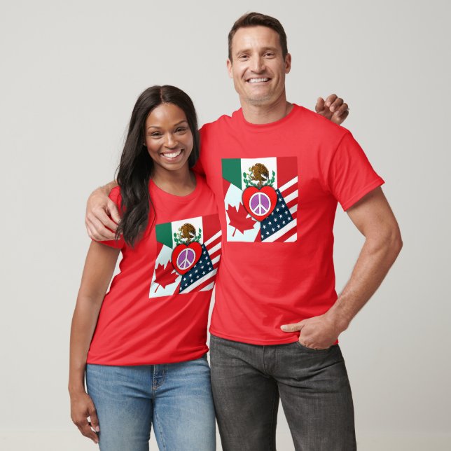 Canada-Mexico-USA Unisex T-Shirt  (Unisex)
