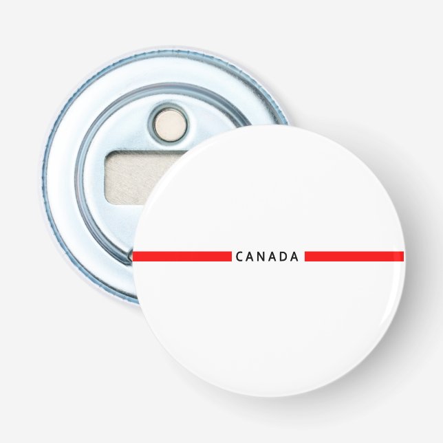 Canada minimalistic flag bottle opener (Front)