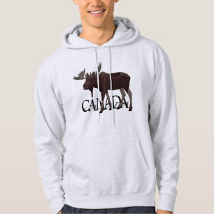 Canada Moose Hoodie Men's Canadian Souvenir Shirt