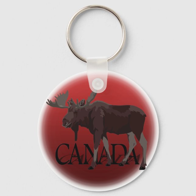 Canada Moose Key Chain Custom Canada Souvenirs (Front)