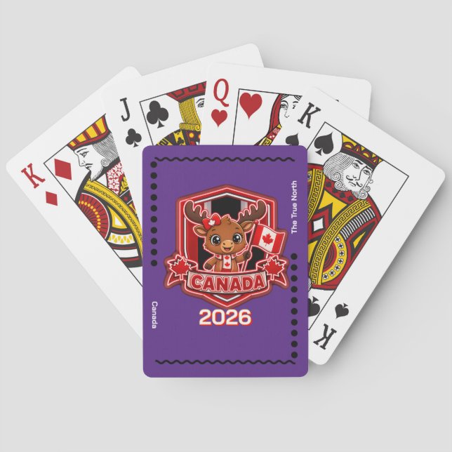 Canada Moose Kids Playing Cards (Back)