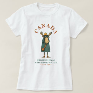 Canada Moose Neighbour Watch T-Shirt