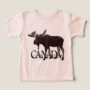 Canada Moose T-shirt Baby Canadian Souvenir Shirt