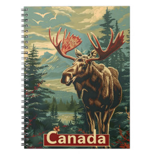 Canada Moose Vintage Notebook