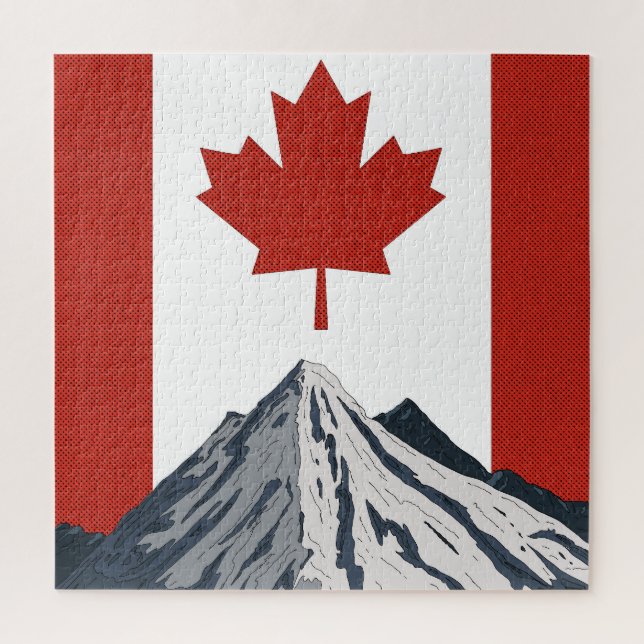 Canada Mountain Travel poster Jigsaw Puzzle (Vertical)