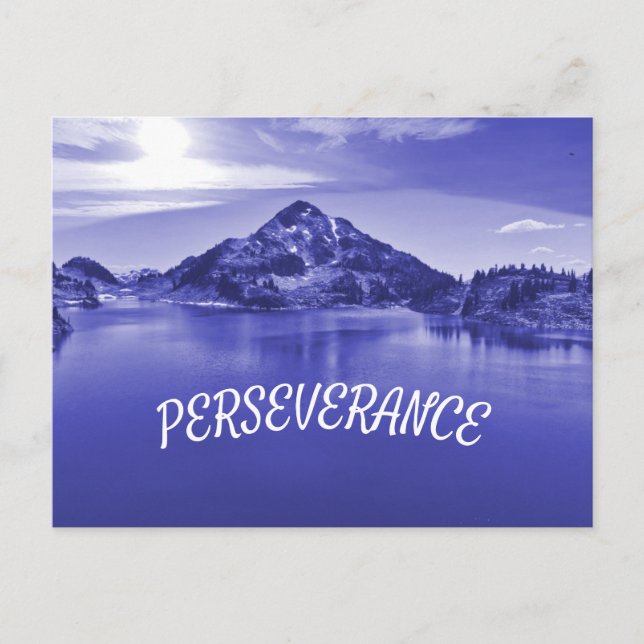 Canada Mountains Perseverance Postcard (Front)