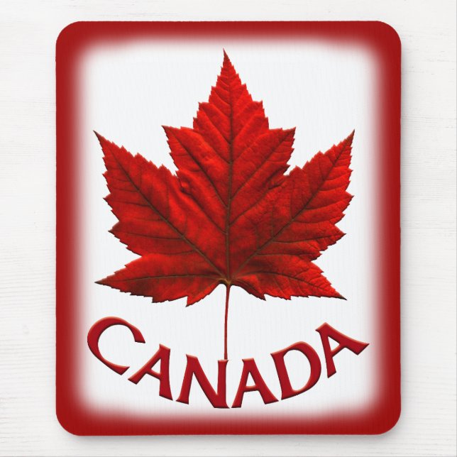 Canada Mousepad Red Canada Maple Leaf Mousepad (Front)