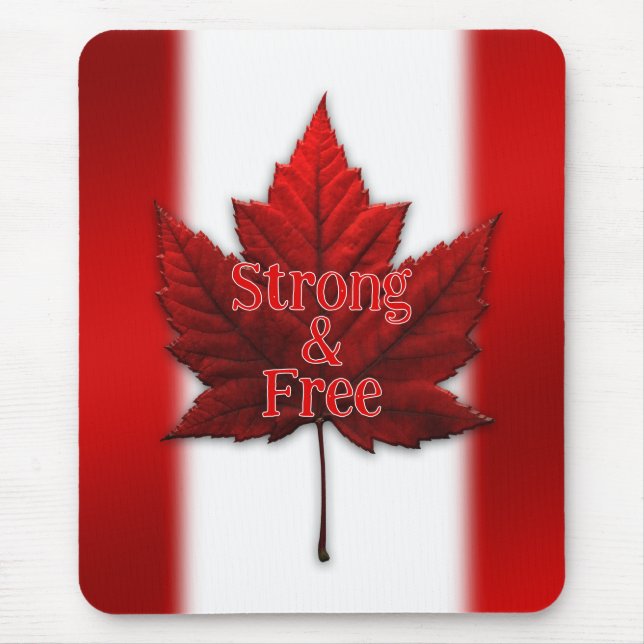 Canada Mousepad Red Canada Maple Leaf Mousepad (Front)