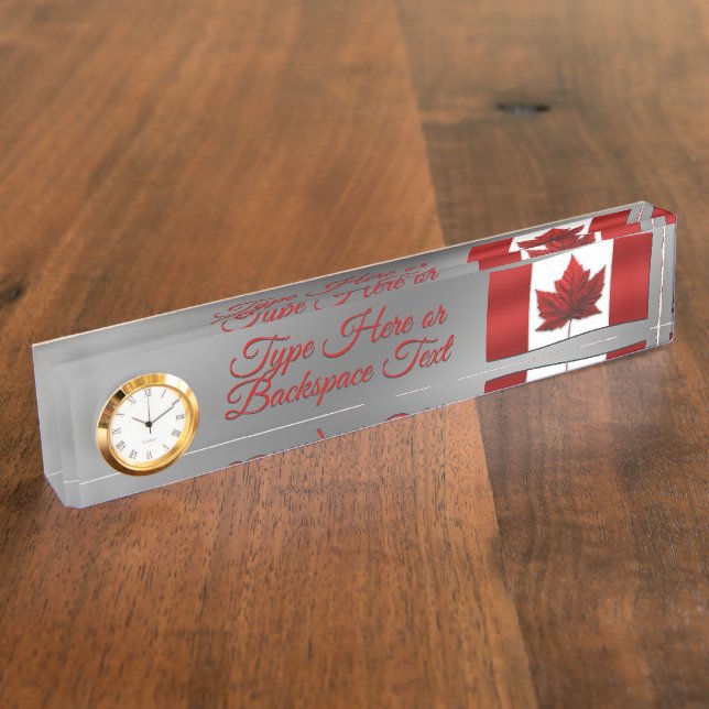 Canada Name Plates Personalised Canada Name Plate (Side)