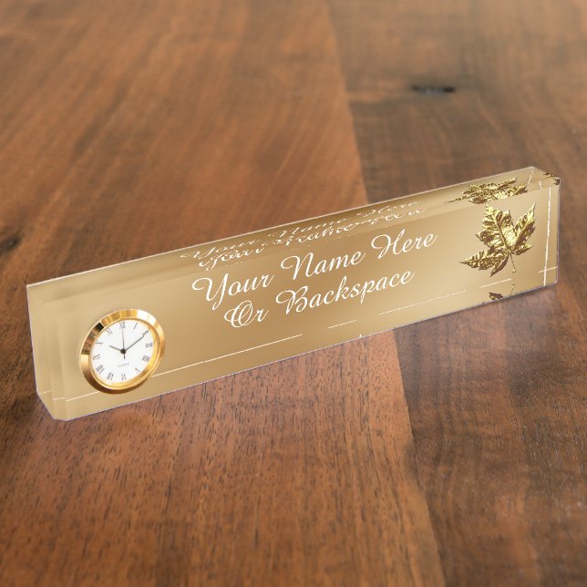 Canada Name Plates Personalised Canada Name Plate (Side)