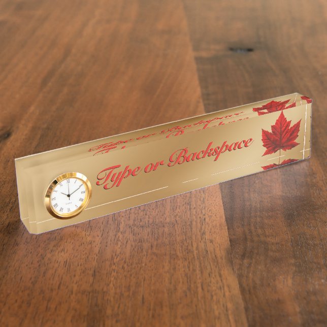 Canada Name Plates Personalised Canada Name Plate (Side)