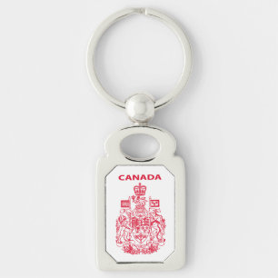 Canada national emblem key ring