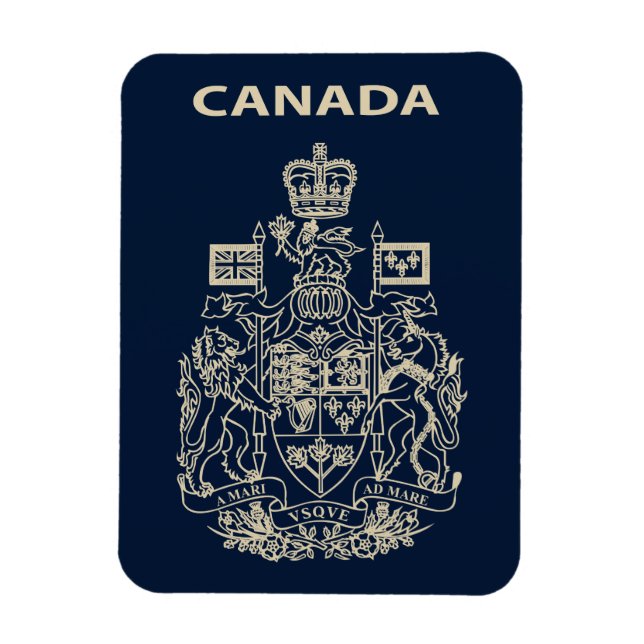 Canada national emblem magnet (Vertical)