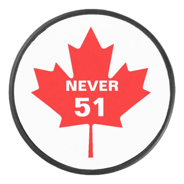 Canada Never 51 Puck (Front)