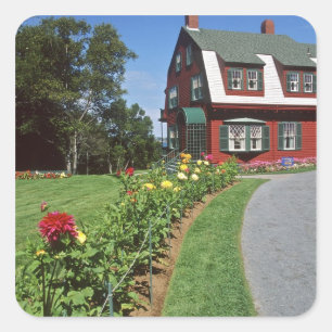 Canada, New Brunswick, Campobello Island. 2 Square Sticker