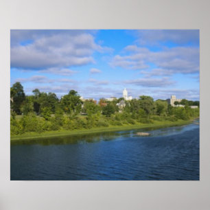 Canada, New Brunswick, Fredericton, City view Poster