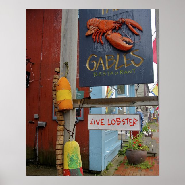 Canada, New Brunswick, St Andrews. Colourful Poster (Front)