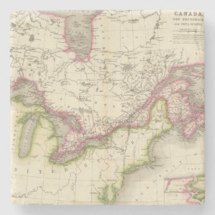 Canada, New Brusnwick, and Nova Scotia Stone Coaster