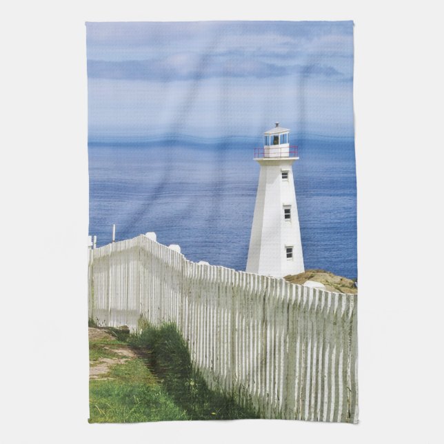 Canada, Newfoundland, Cape Spear National 2 Tea Towel (Vertical)