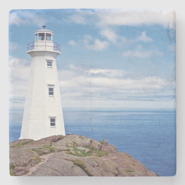 Canada, Newfoundland, Cape Spear National Stone Coaster (Front)