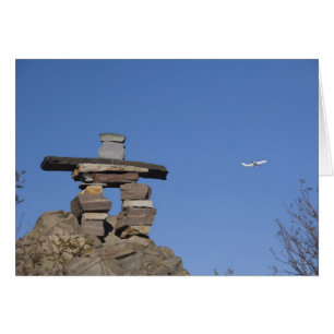 Canada, Newfoundland, St. John's. Inukshuk (to