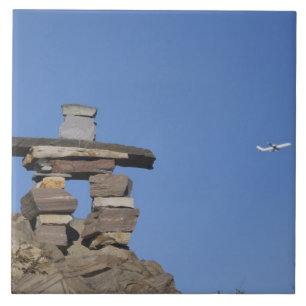 Canada, Newfoundland, St. John's. Inukshuk (to Tile