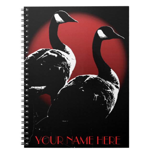Canada Notebook Custom Canada Goose Notebooks Gift (Front)