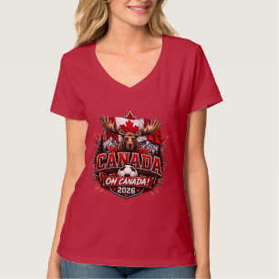 Canada Oh Canada 2026 Soccer Fan T-Shirt