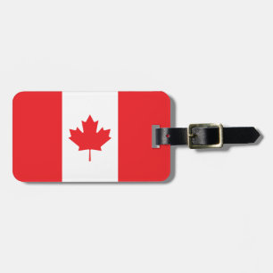 Canada Plain Flag Luggage Tag