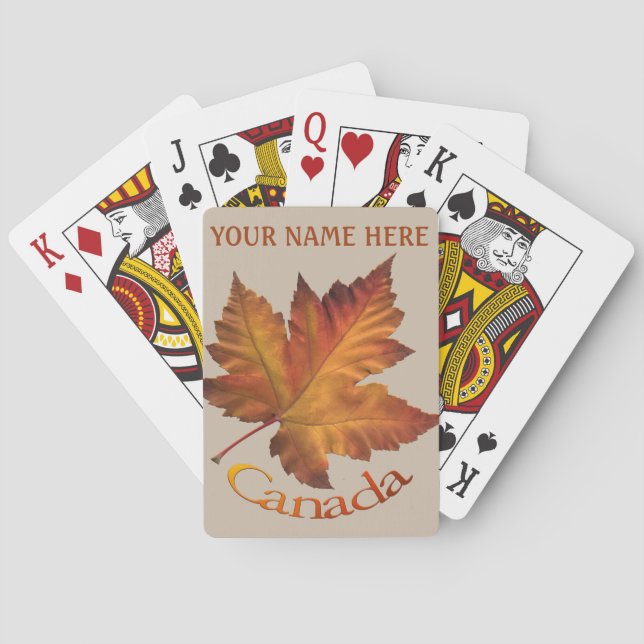 Canada Playing Cards Canada Custom Souvenir Cards (Back)