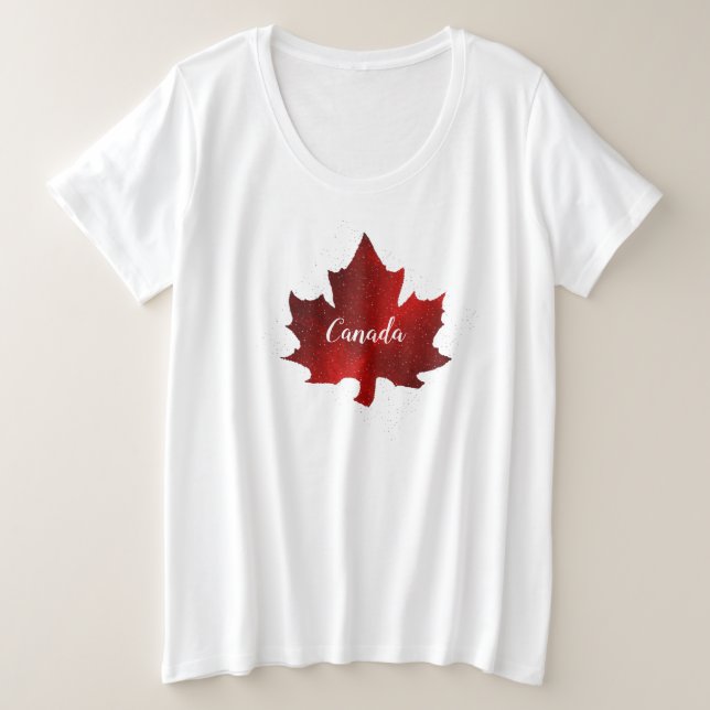 CANADA PLUS SIZE T-Shirt (Design Front)