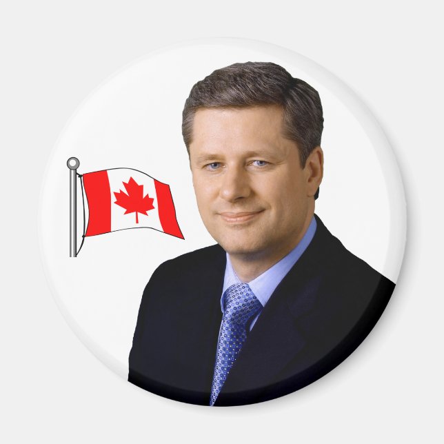 Canada PM Stephen Harper Magnet (Front)