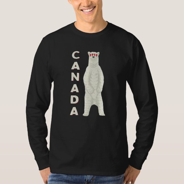 Canada Polar Bear Canadian T-Shirt (Front)