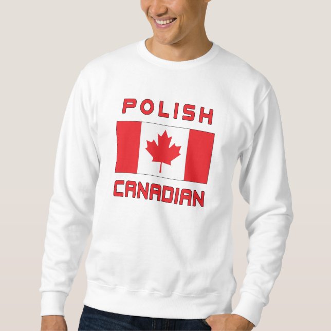 Canada Polish Canadian Flag Sweatshirt (Front)