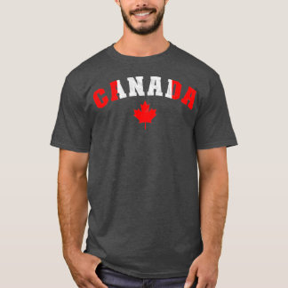 Canada Pride Canadian Flag Colours Jersey Letters T-Shirt