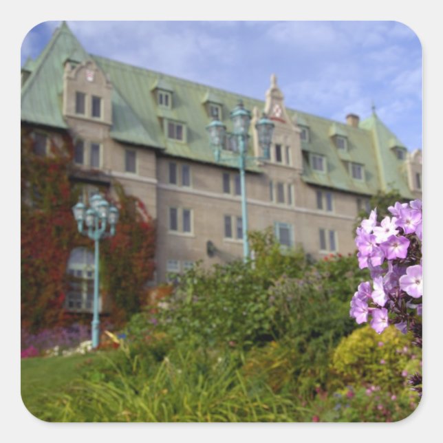 Canada,  Quebec. Charlevoix region, 2 Square Sticker (Front)